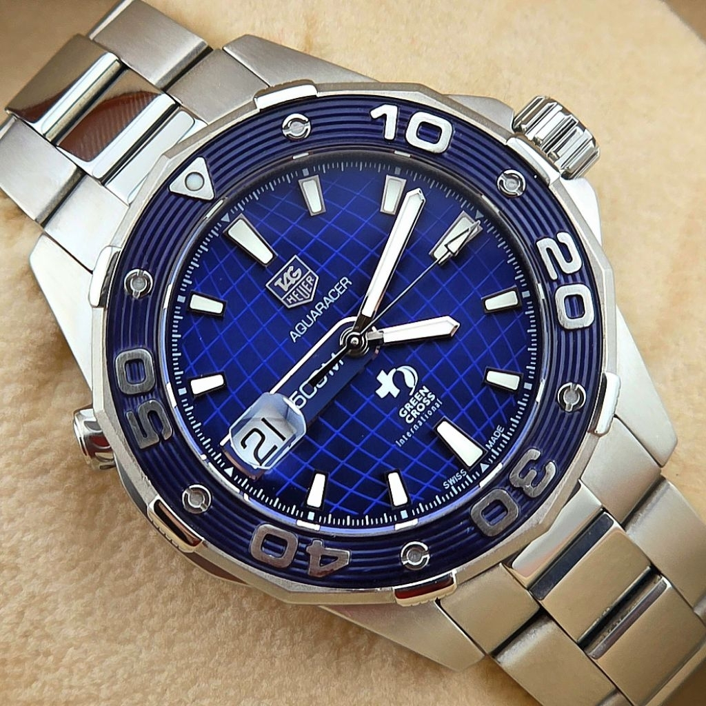 TAG Heuer Aquaracer 500M 43 mm 500M GREEN CROSS Automatic WAJ2116 Limited Ed