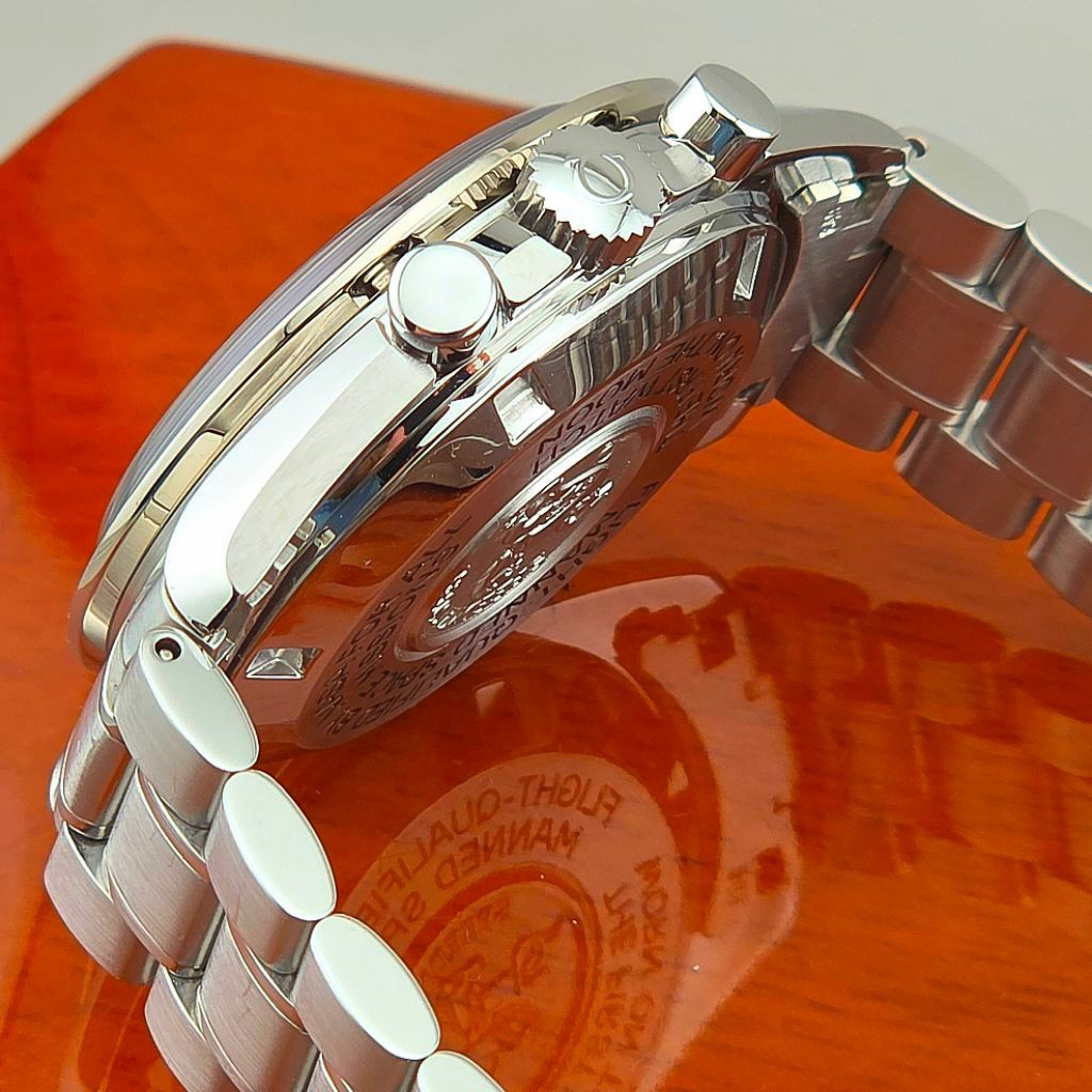OMEGA Speedmaster Professional Moonphase 42mm White Dial Blue Broad Arrow Ref.3575.20.00 18K White Gold Bezel - Image 3