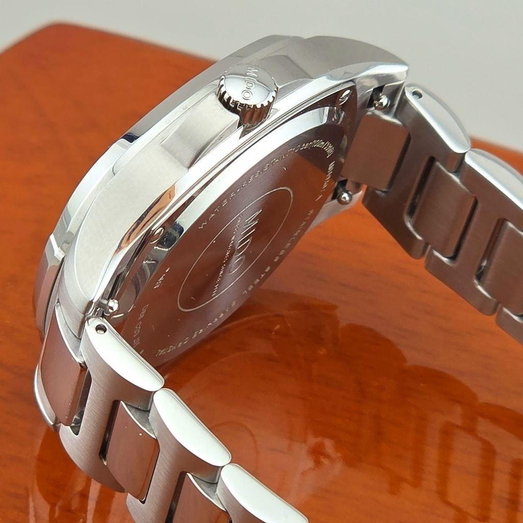 Mido Multifort TV Big Date 35MM. M049.307.11.081.00 (สายสแตนเลส) - Image 3