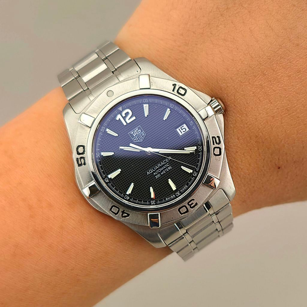 TAG Heuer Aquaracer Automatic 300M Ref. WAF2110.BA0806 Black Dial - Image 3
