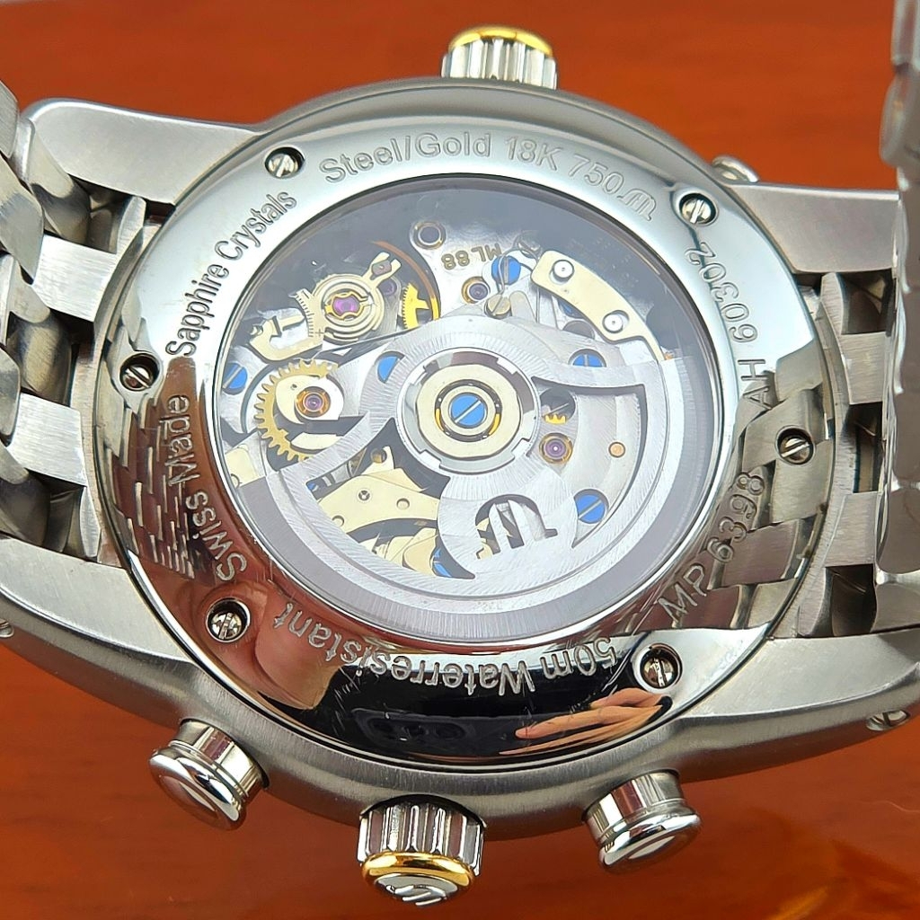 Maurice Lacroix Masterpiece Chrono Globe Automatic 43mm Ref. MP6398-PS105-830 Steel / 18K Gold Two-Tone - Image 4