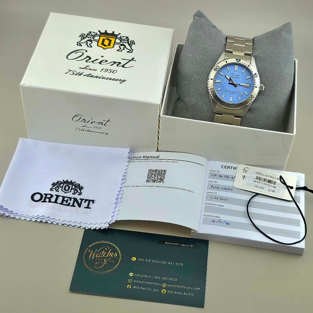ORIENT Mako 40 75th Anniversary Limited Edition Sky Blue Automatic Ref. RA-AC0Q12L Limited 6,000 Pieces - Image 4