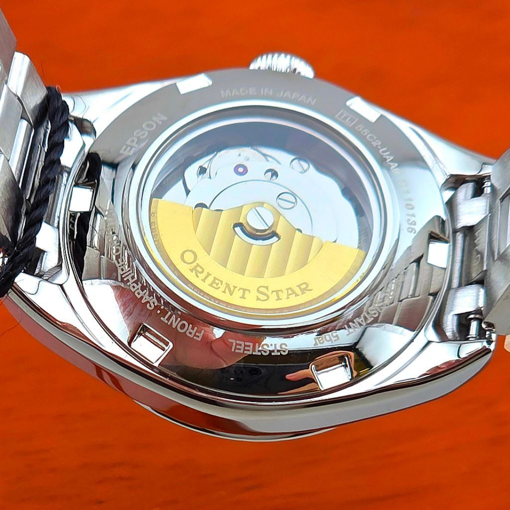 Orient Star Contemporary Semi Skeleton RE-ND0102R Burgundy Dial - Image 5