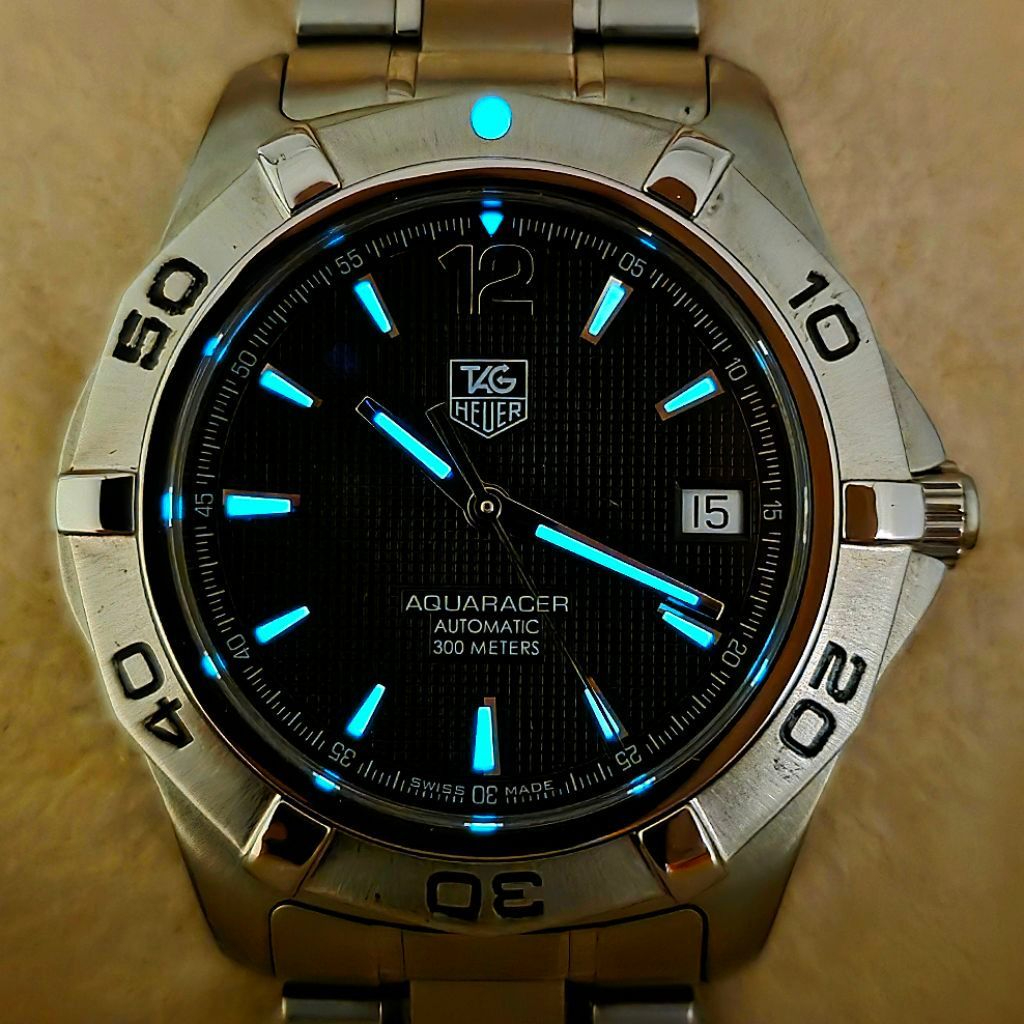 TAG Heuer Aquaracer Automatic 300M Ref. WAF2110.BA0806 Black Dial - Image 6