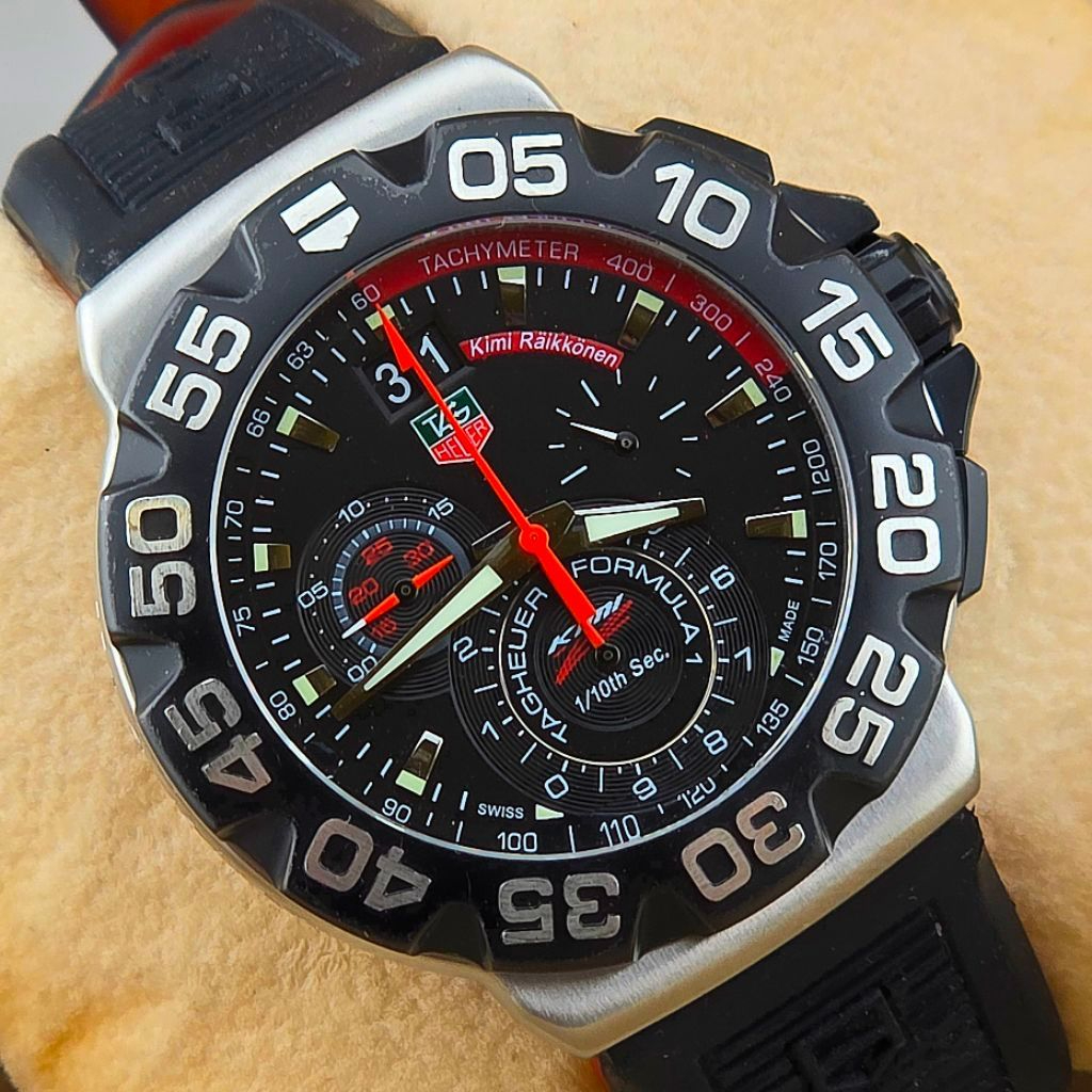 TAG Heuer Formula 1 Grande Date Chronograph Kimi Räikkönen Limited Edition Ref. CAH1014 - Image 6