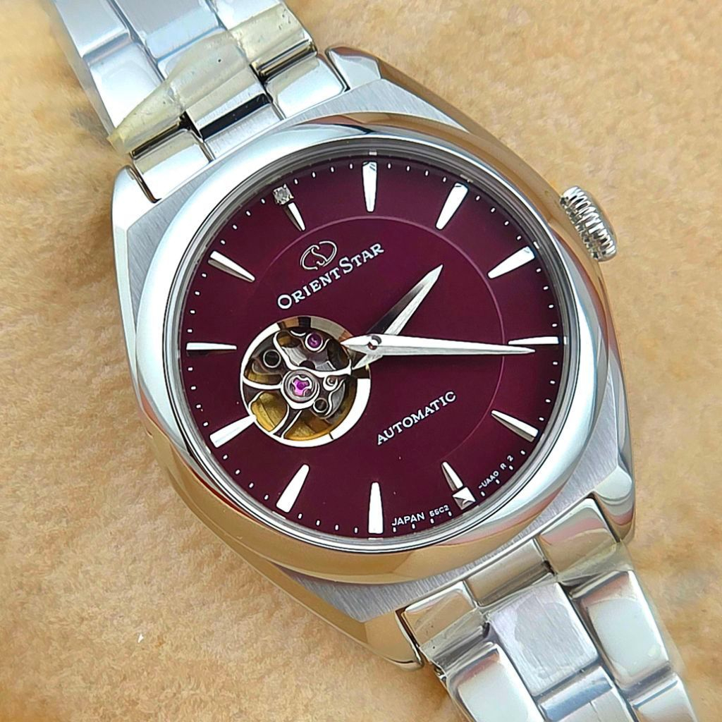 Orient Star Contemporary Semi Skeleton RE-ND0102R Burgundy Dial - Image 7