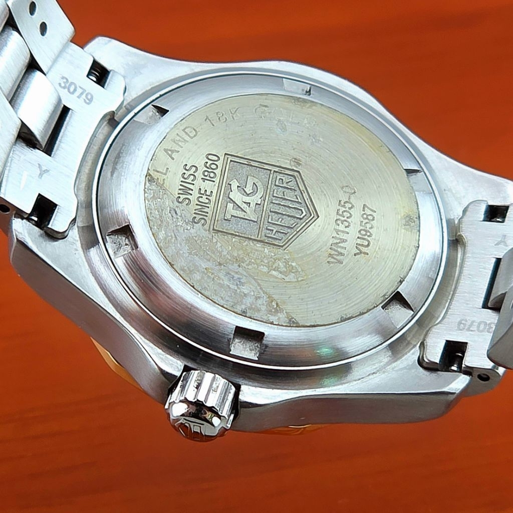 TAG Heuer 2000 Professional Lady Quartz 200 Meters Ref. WN1355-0 Steel And 18K Gold - Image 7