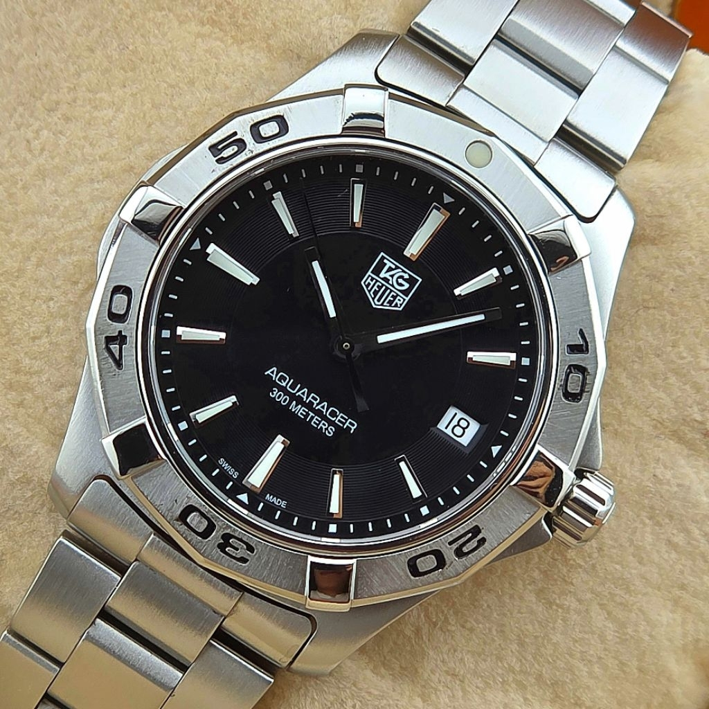 TAG Heuer Aquaracer 300M Quartz Black Dial Ref. WAP1110.BA0831 - Image 7