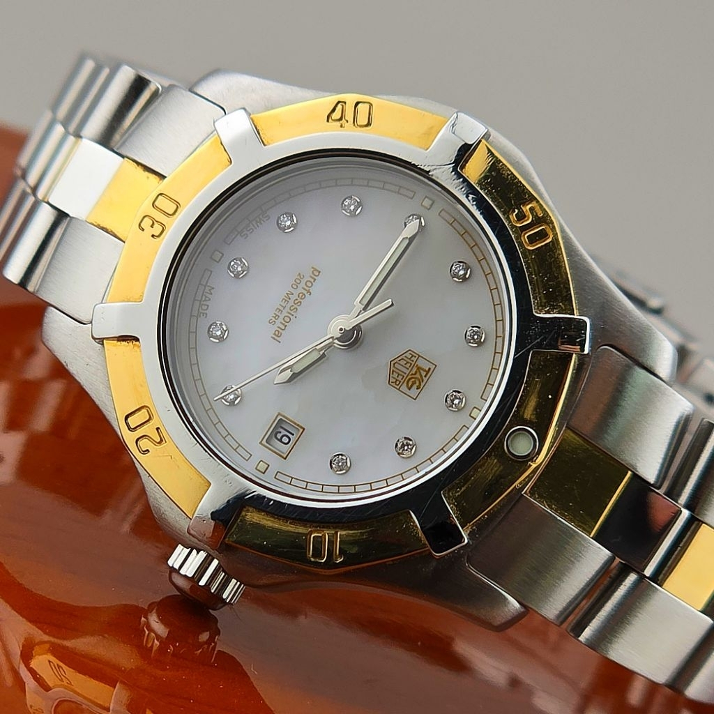 TAG Heuer 2000 Professional Lady Quartz 200 Meters Ref. WN1355-0 Steel And 18K Gold - Image 8
