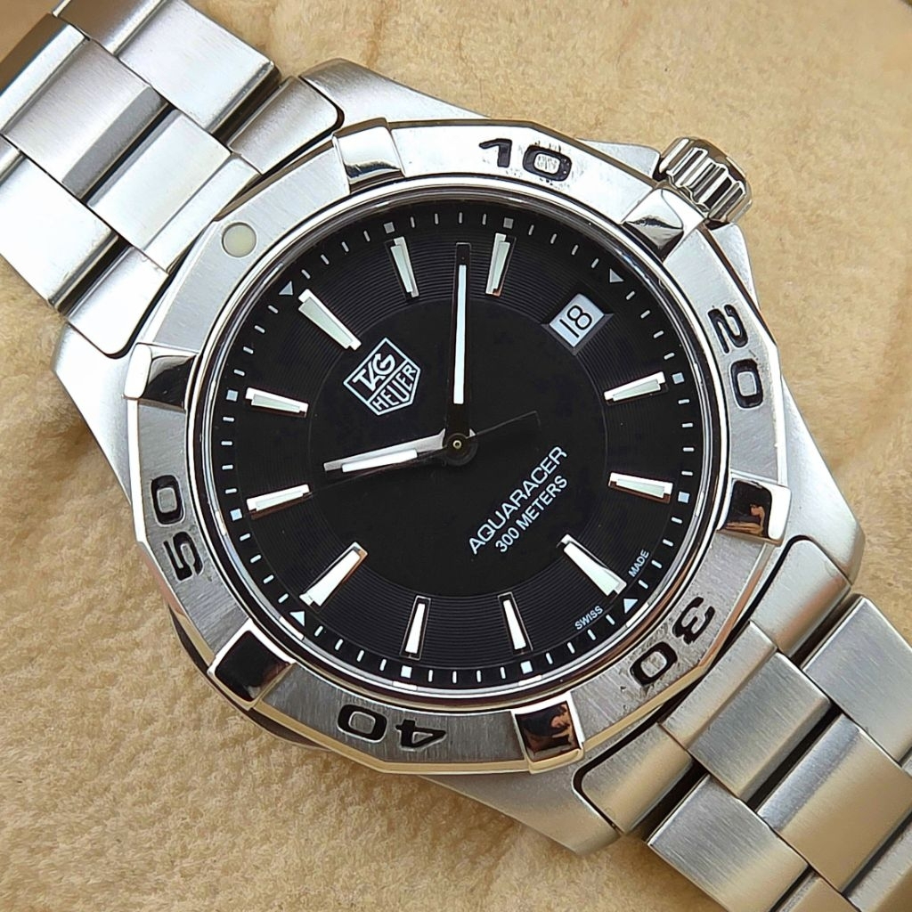 TAG Heuer Aquaracer 300M Quartz Black Dial Ref. WAP1110.BA0831 - Image 8