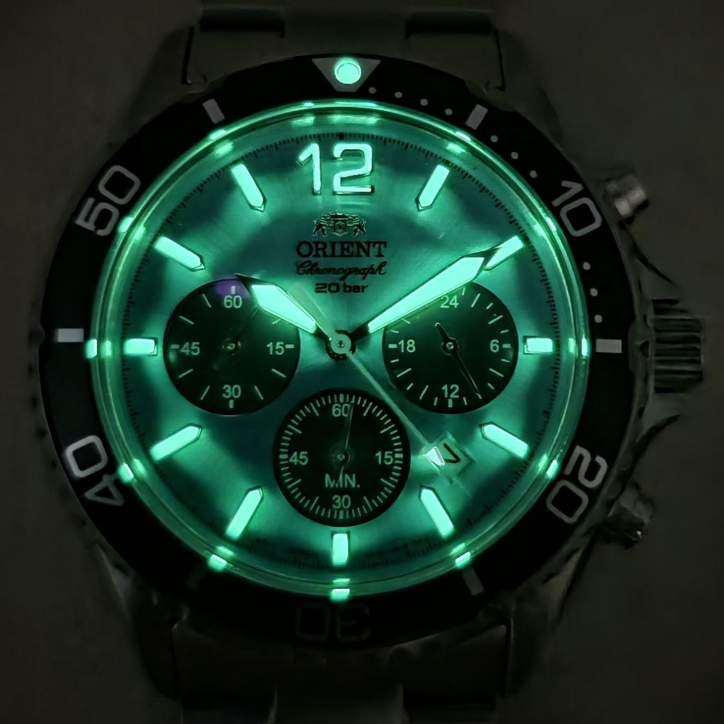 Orient Diver Design Chronograph Solar-Powered Reference: RA-TX0206L - Image 8