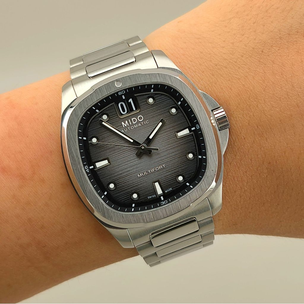 Mido Multifort TV Big Date M049.526.11.081.00 (สายสแตนเลส) - Image 8