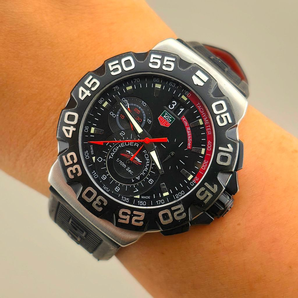 TAG Heuer Formula 1 Grande Date Chronograph Kimi Räikkönen Limited Edition Ref. CAH1014 - Image 8