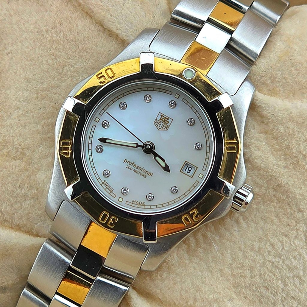 TAG Heuer 2000 Professional Lady Quartz 200 Meters Ref. WN1355-0 Steel And 18K Gold - Image 9