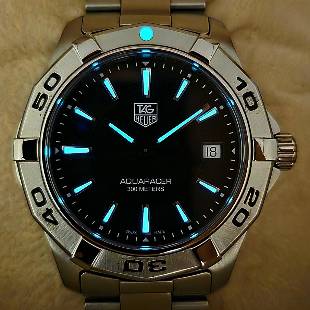 TAG Heuer Aquaracer 300M Quartz Black Dial Ref. WAP1110.BA0831 - Image 9