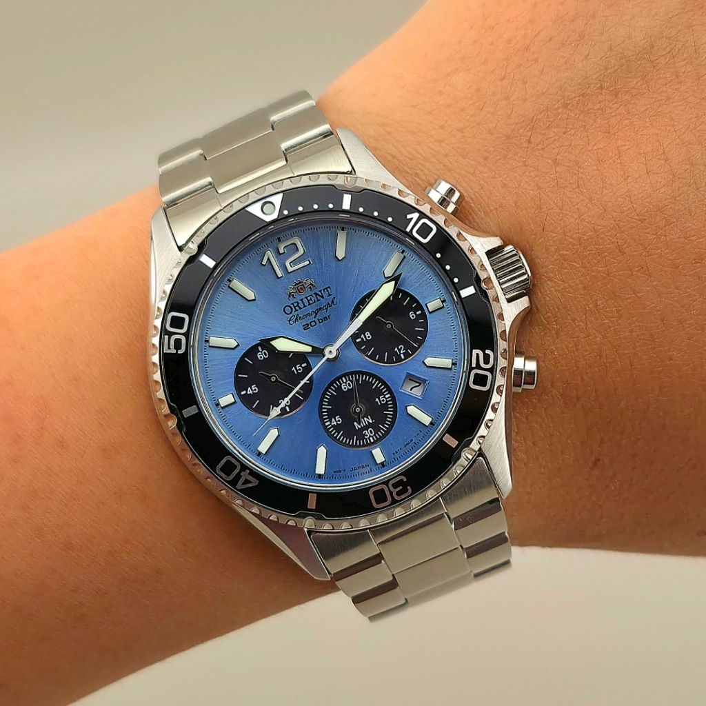 Orient Diver Design Chronograph Solar-Powered Reference: RA-TX0206L - Image 9