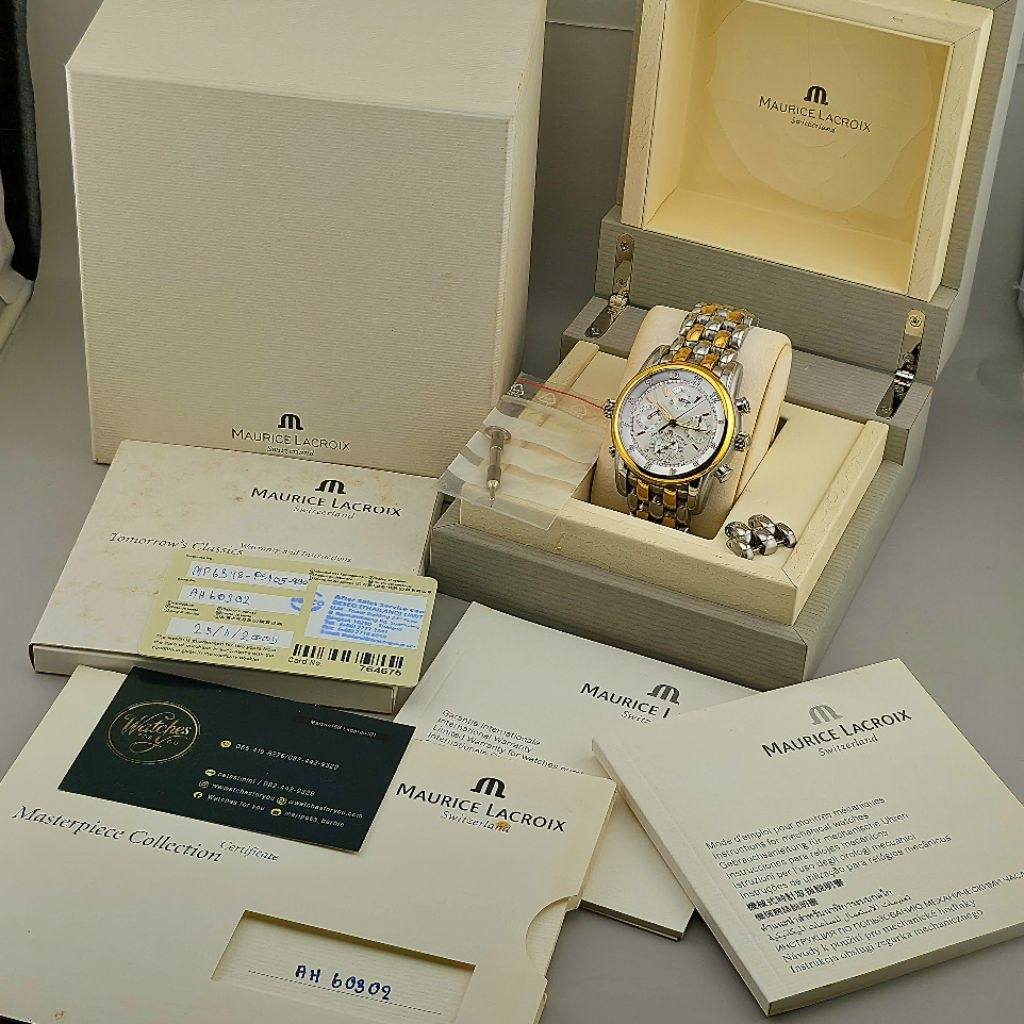 Maurice Lacroix Masterpiece Chrono Globe Automatic 43mm Ref. MP6398-PS105-830 Steel / 18K Gold Two-Tone - Image 10