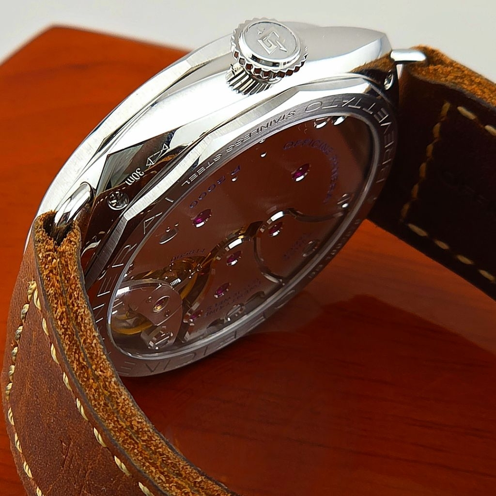 Panerai Radiomir 3 Days Acciaio Brevett Brown Dial Hand Wind Men Watch PAM00687 (Pam687) - Image 10