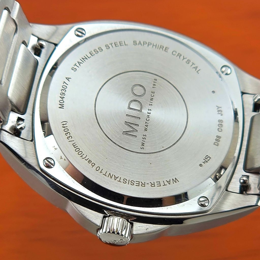Mido Multifort TV Big Date 35MM. M049.307.11.081.00 (สายสแตนเลส) - Image 10