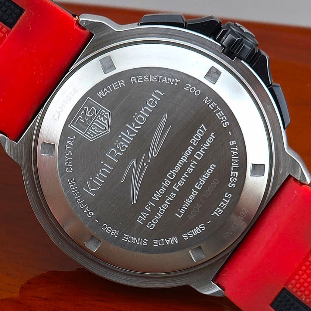 TAG Heuer Formula 1 Grande Date Chronograph Kimi Räikkönen Limited Edition Ref. CAH1014 - Image 10